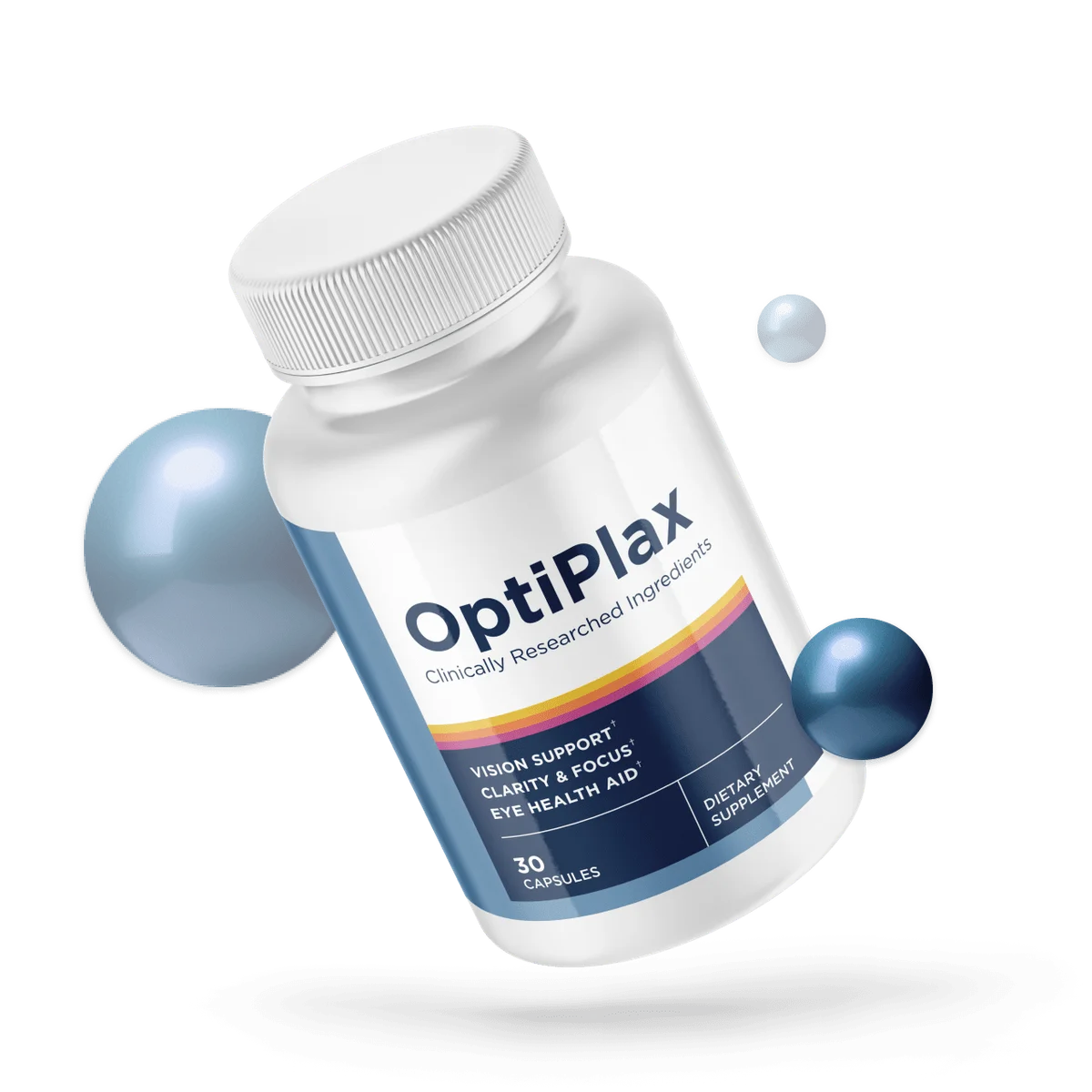 OptiPlax Eye Health Relief Supplement — Front Label